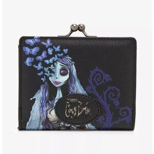 Corpse Bride Wallet Emily Butterfly Snap Wallet With Kisslock Pocket Tim Burton
